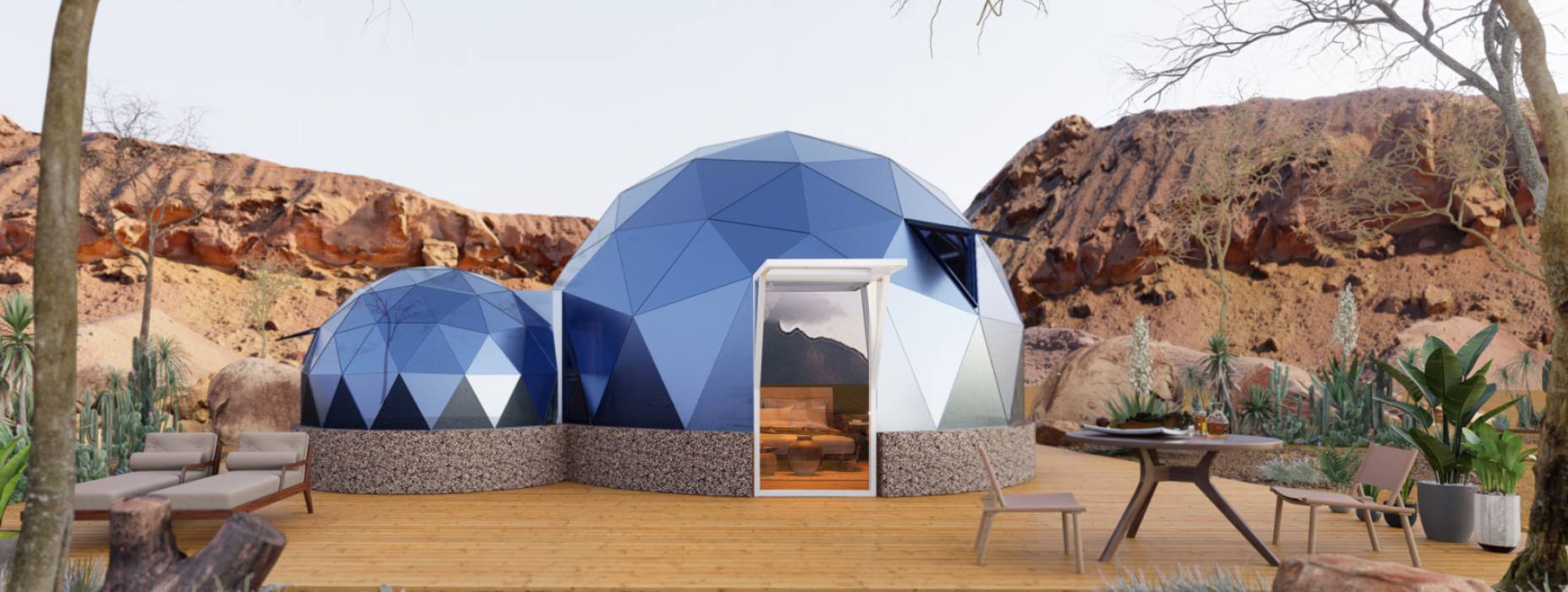 清河区球形智能光伏玻璃星空房